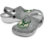 custom milwaukee bucks cracked texture clog best selling