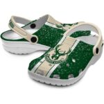 custom milwaukee bucks vertical stripes clog best selling