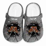 custom minnesota golden gophers cracked ground texture clog best selling