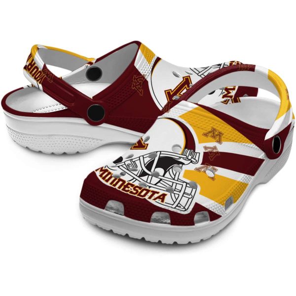 custom minnesota golden gophers football helmet clog high quality