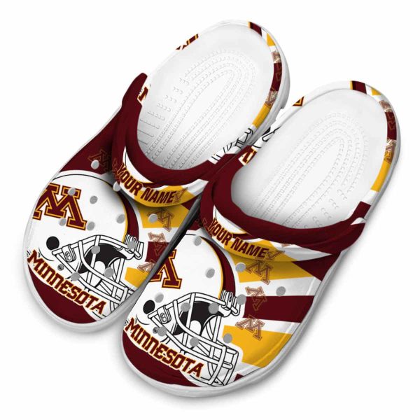 custom minnesota golden gophers football helmet clog latest model