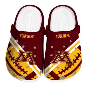 custom minnesota golden gophers football motif clog best selling