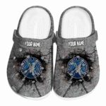 custom minnesota timberwolves cracked ground texture clog best selling