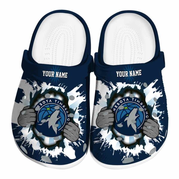 custom minnesota timberwolves gripping hand clog best selling