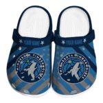 custom minnesota timberwolves star spangled graphic clog best selling