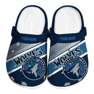 custom minnesota timberwolves vibrant dual tone clog best selling