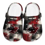 custom minnesota wild plaid fusion clog best selling