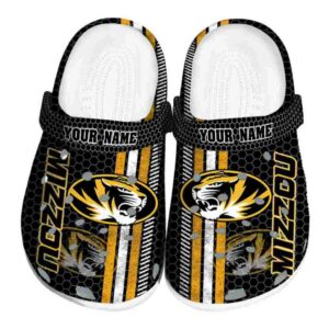 custom missouri tigers contrasting stripes clog best selling