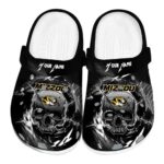 custom missouri tigers gothic skull clog best selling