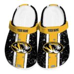 custom missouri tigers vertical stripes clog best selling