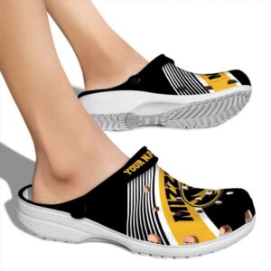 custom missouri tigers vibrant dual tone clog fashion forward