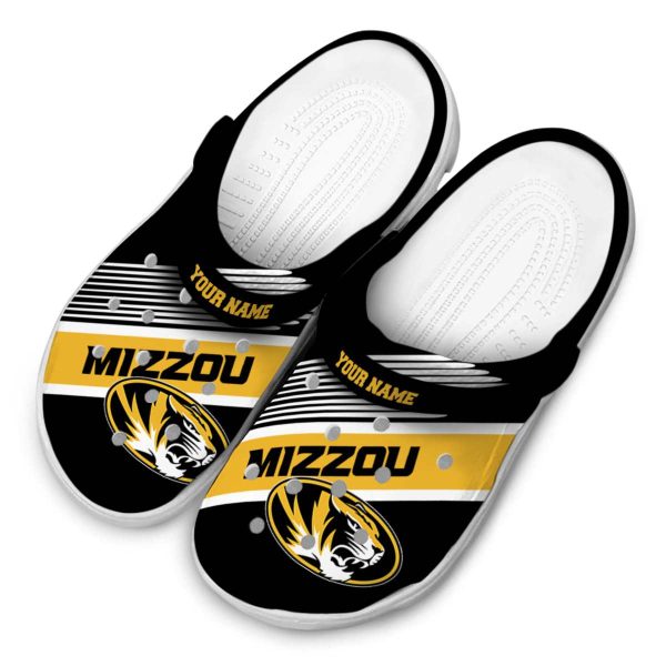 custom missouri tigers vibrant dual tone clog latest model