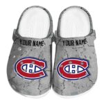 custom montreal canadiens cracked texture clog best selling