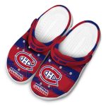 custom montreal canadiens paint splatter graphics clog best selling