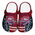 custom montreal canadiens star spangled side pattern clog best selling