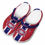 custom montreal canadiens vertical stripes clog best selling
