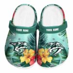 custom nashville predators tropical vibes clog best selling