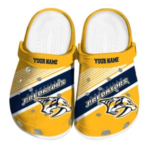 custom nashville predators vibrant dual tone clog best selling