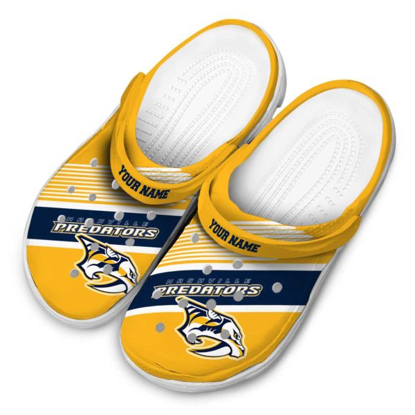 custom nashville predators vibrant dual tone clog latest model