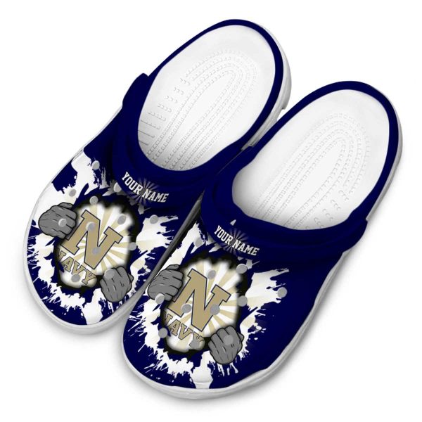custom navy midshipmen gripping hand clog latest model