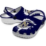 custom navy midshipmen splash motif background clog best selling