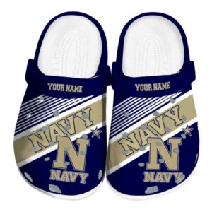 custom navy midshipmen vibrant dual tone clog best selling