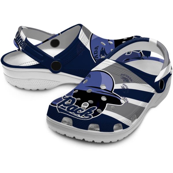 custom nevada wolf pack baseball helmet clog high quality