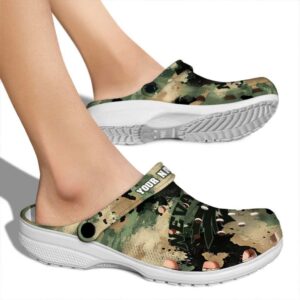 custom nevada wolf pack camouflage craze clog fashion forward