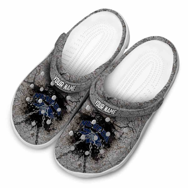 custom nevada wolf pack cracked ground texture clog latest model