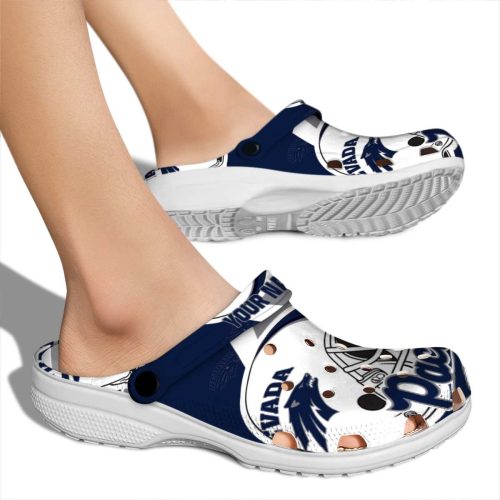 custom nevada wolf pack football helmet clog fashion forward