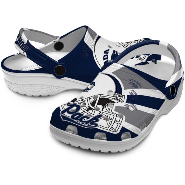 custom nevada wolf pack football helmet clog high quality