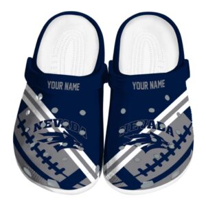 custom nevada wolf pack football motif clog best selling
