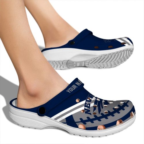 custom nevada wolf pack football motif clog fashion forward