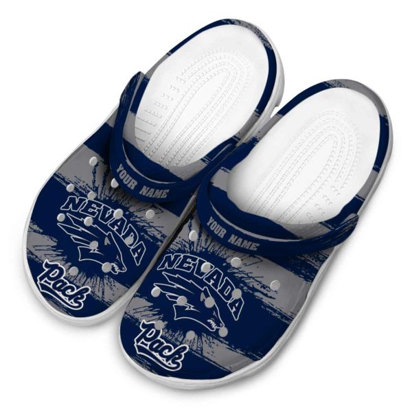 custom nevada wolf pack paint splatter graphics clog latest model