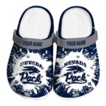custom nevada wolf pack splash art clog best selling