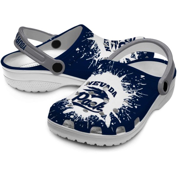 custom nevada wolf pack splash art clog high quality