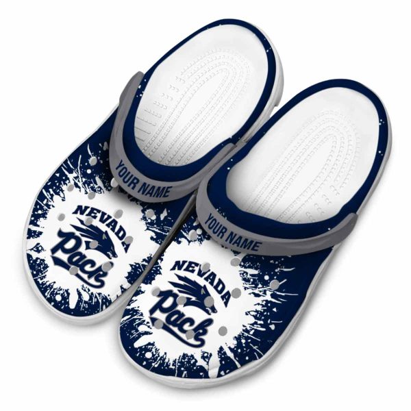 custom nevada wolf pack splash art clog latest model