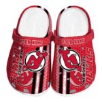 custom new jersey devils contrasting stripes clog best selling