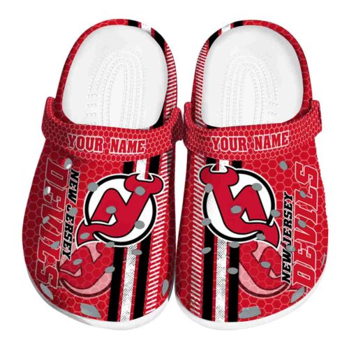custom new jersey devils contrasting stripes clog best selling
