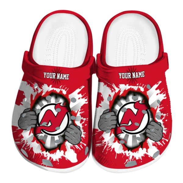 custom new jersey devils gripping hand clog best selling