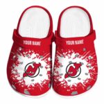 custom new jersey devils splatter background clog best selling