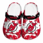 custom new jersey devils splatter pattern clog best selling