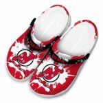 custom new jersey devils splatter pattern clog best selling