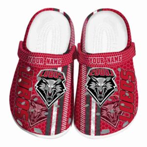 custom new mexico lobos contrasting stripes clog best selling