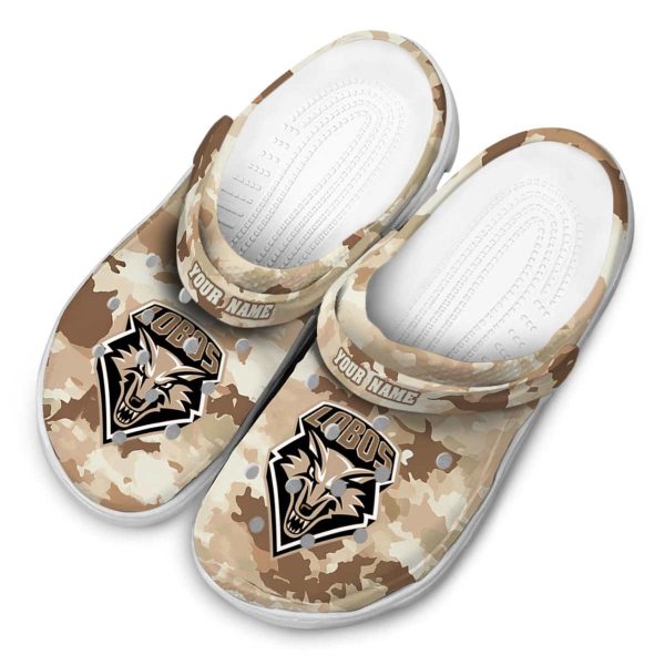 custom new mexico lobos desert camo clog latest model