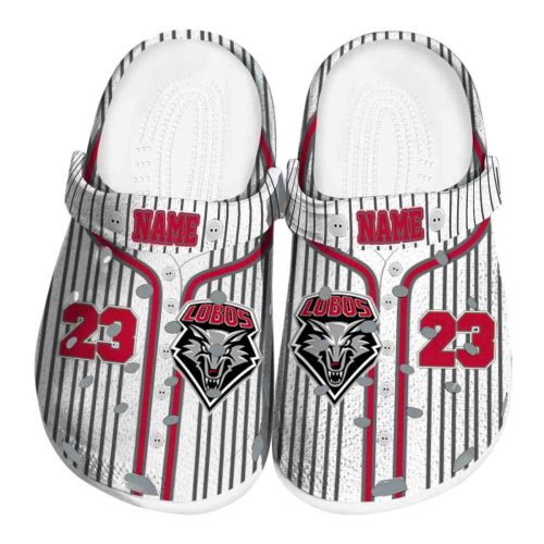 custom new mexico lobos pinstripe pattern clog best selling