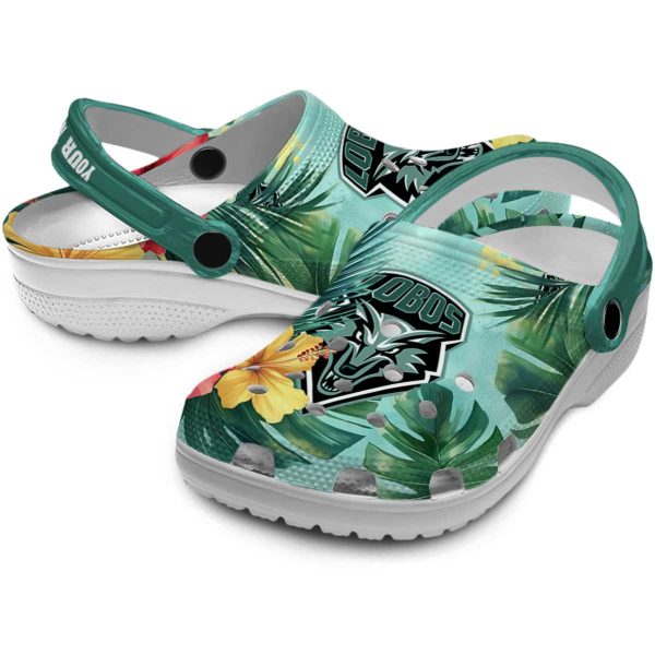 custom new mexico lobos tropical vibes clog high quality