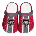 custom new mexico lobos vertical stripes clog best selling