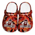 Custom New Mexico State Aggies Autumn Leaves Clog 1 custom new mexico state aggies autumn leaves clog best selling