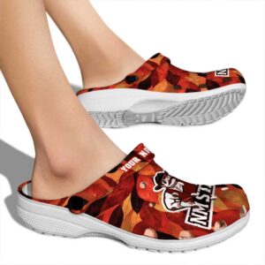 custom new mexico state aggies autumn leaves clog fashion forward
